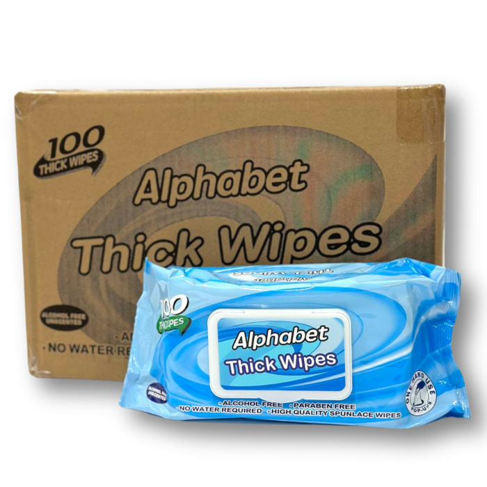 Alphabet Wipes - 100 wipes/pack 9pks/carton
