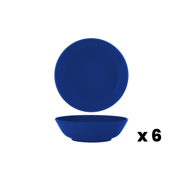 Superware Melamine Soup Bowl - Blue - 15cm 6pk