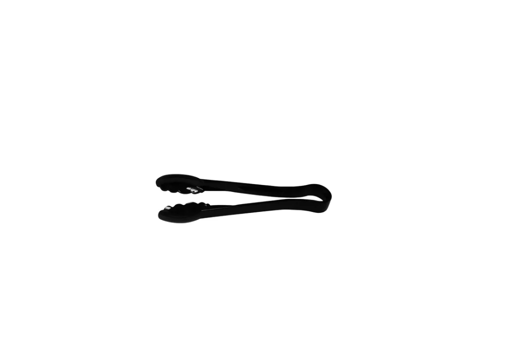 Jiwins Scallop Tongs Black Polycarbonate 150mm 12pk