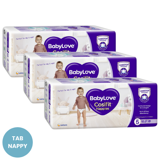 BabyLove Cosifit Nappies Size 5 - Walker (12-17kg) 84pk
