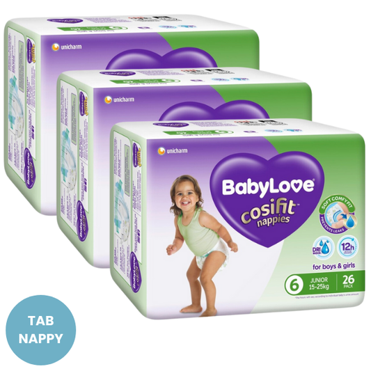 BabyLove Cosifit Nappies Size 6 - Junior (15-25kg) 78pk