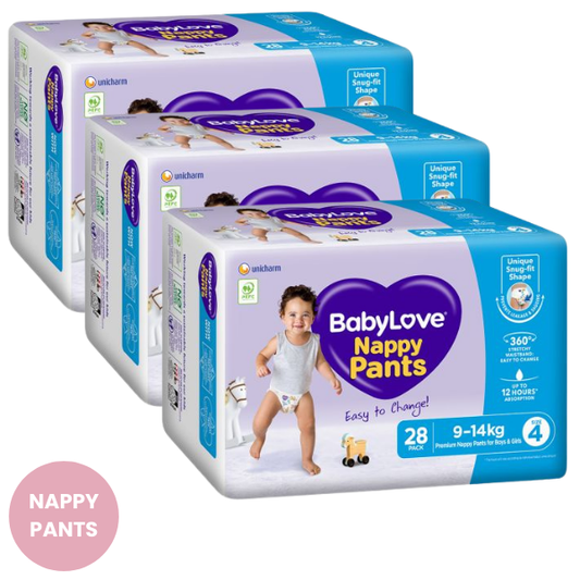 BabyLove Nappy Pants Size 4 - Toddler (9-14kg) 84pk