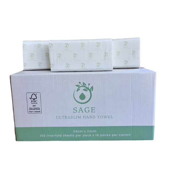 Paper Hand Towel - Interfold 150/pack - 16pks/carton