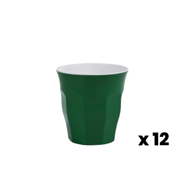 JAB Melamine Espresso Cup - Green - 200ml 12pk