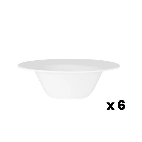 Superware Melamine Serving Bowl Round - White - 285x85mm 6pk