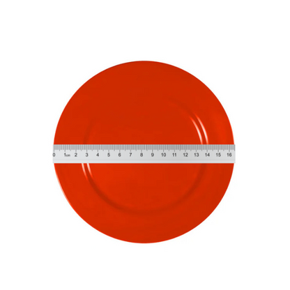Superware Melamine Plate Raised Rim - Red - 16.5cm 12pk