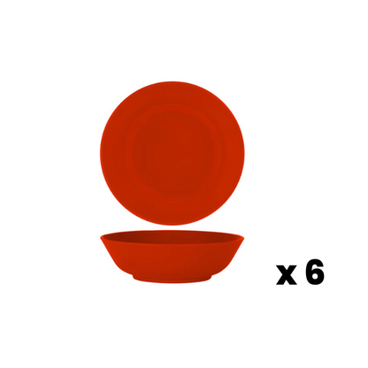 Superware Melamine Soup Bowl - Red - 15cm 6pk
